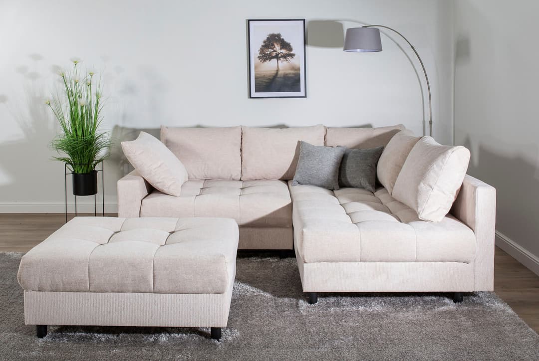 COLLECTION AB Ecksofa Toni L-Form | Beige