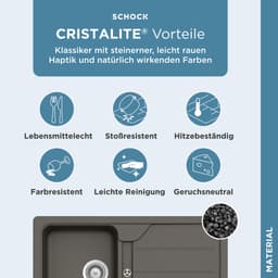 Schock Formhaus Granitspüle | Grau