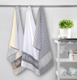 Dyckhoff Geschirrtuch Salt & Pepper | Grau