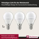 Paulmann LED-Leuchtmittel Tropfen 4W E14 230V Warmweiß 3er-Pack | Weiß