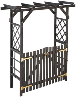 Promadino Rosenbogen Pergola Ben Set | Grau