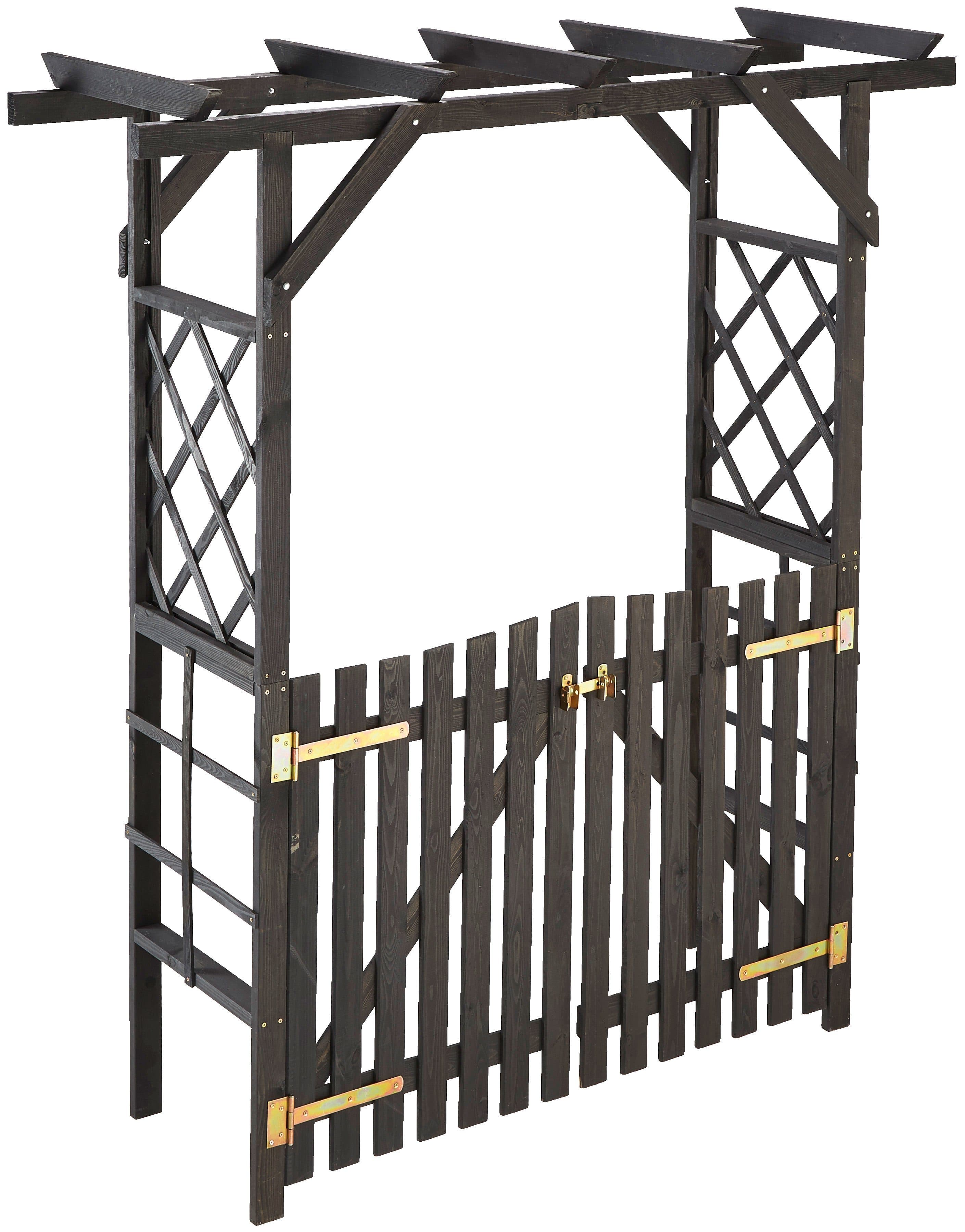 Promadino Rosenbogen Pergola Ben Set | Grau
