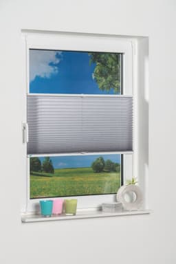 K-HOME Plissee Klemmfix Pisa | Grau