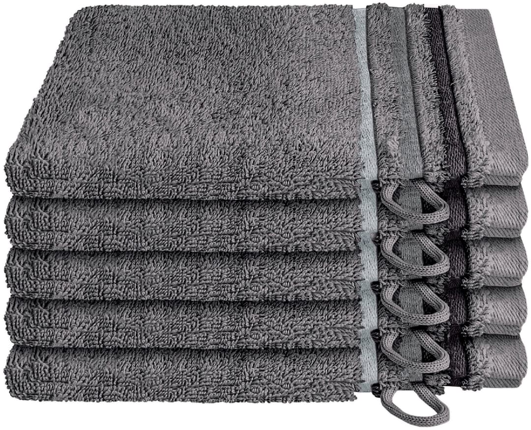 Schiesser Waschhandschuh Skyline Color | Grau