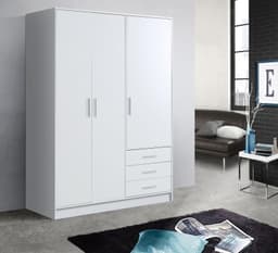FORTE Kleiderschrank Jupiter | Weiß