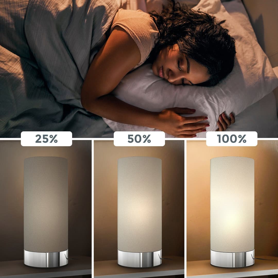 B.K.Licht Tischleuchte BK_TL1438 | Braun