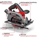 Einhell Akku-Handkreissäge TP-CS 18/165 Li BL - Solo | Mehrfarbig 3