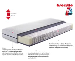 Breckle Flex Air Taschenfederkernmatratze | Weiß