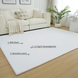 OTTO home Fellteppich Balu | Weiß