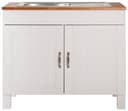Home affaire Spülenschrank Alby | Weiß
