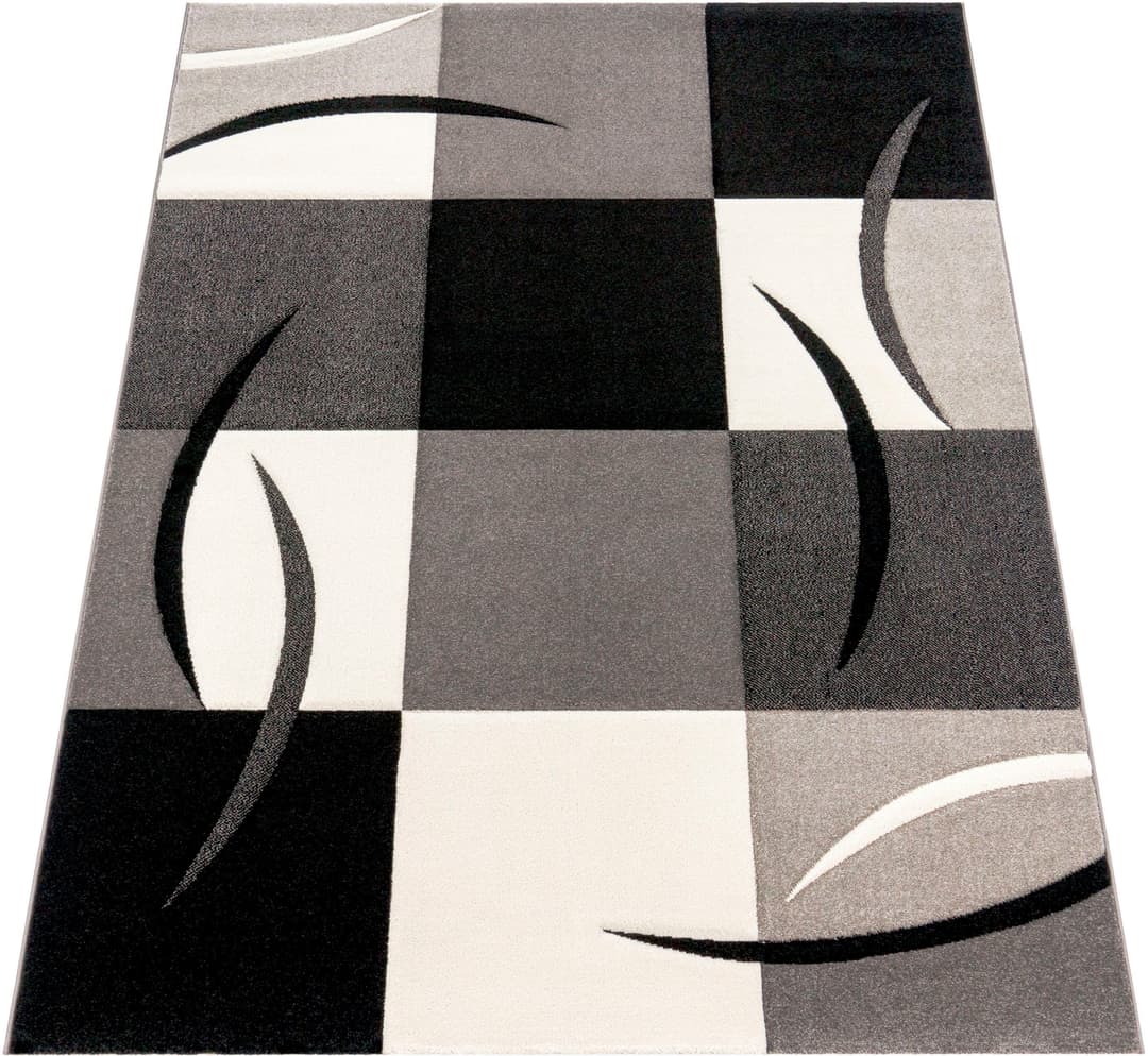Paco Home Teppich Diamond 665 | Schwarz