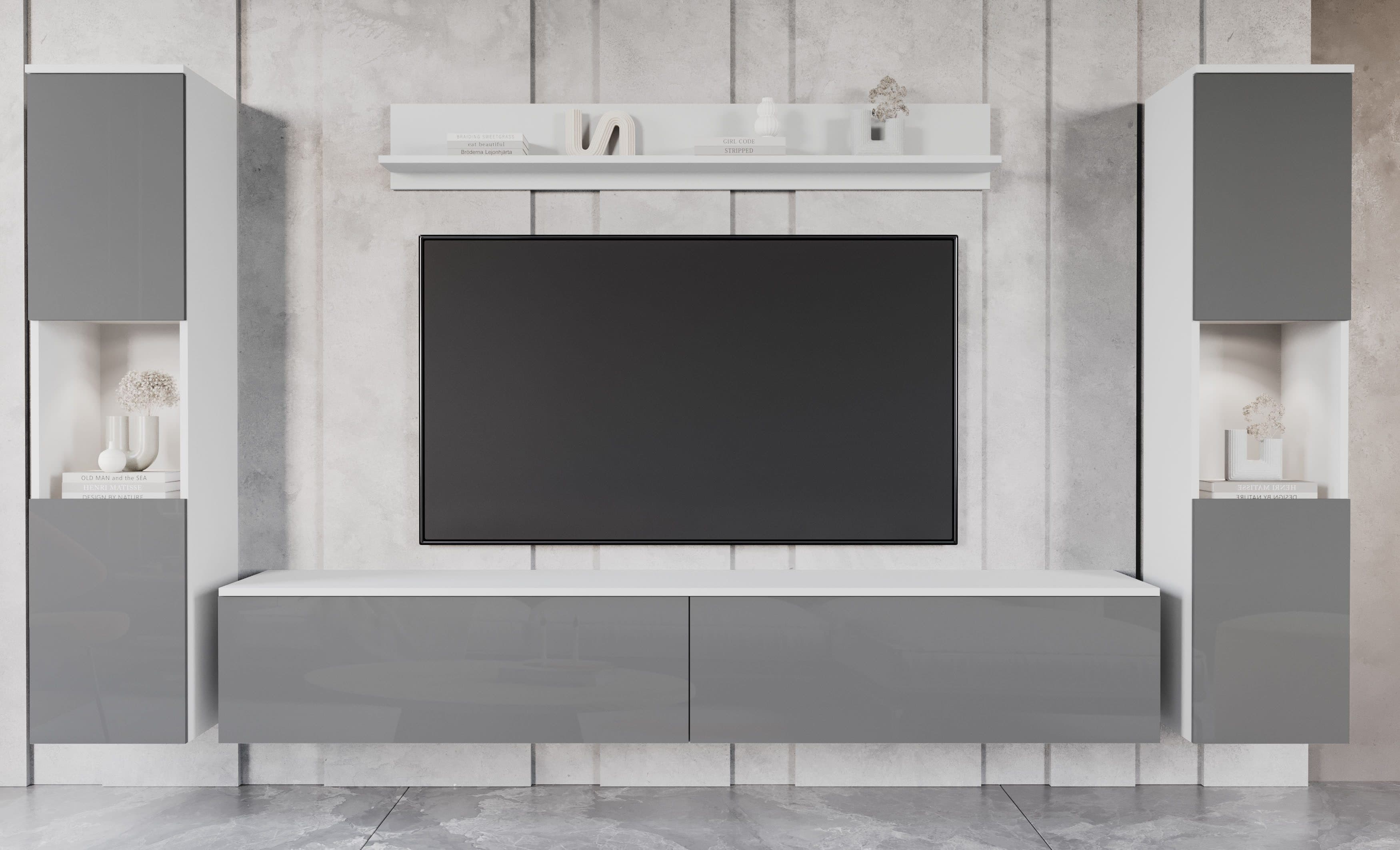 OTTO home Wohnwand PARIS | Mehrfarbig