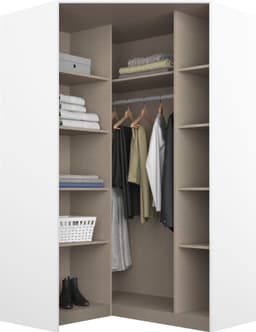 rauch Eckkleiderschrank CELLE | Weiß