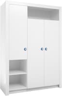 Begabino Drehtürenschrank Paula Kinderzimmerschrank Kleiderschrank