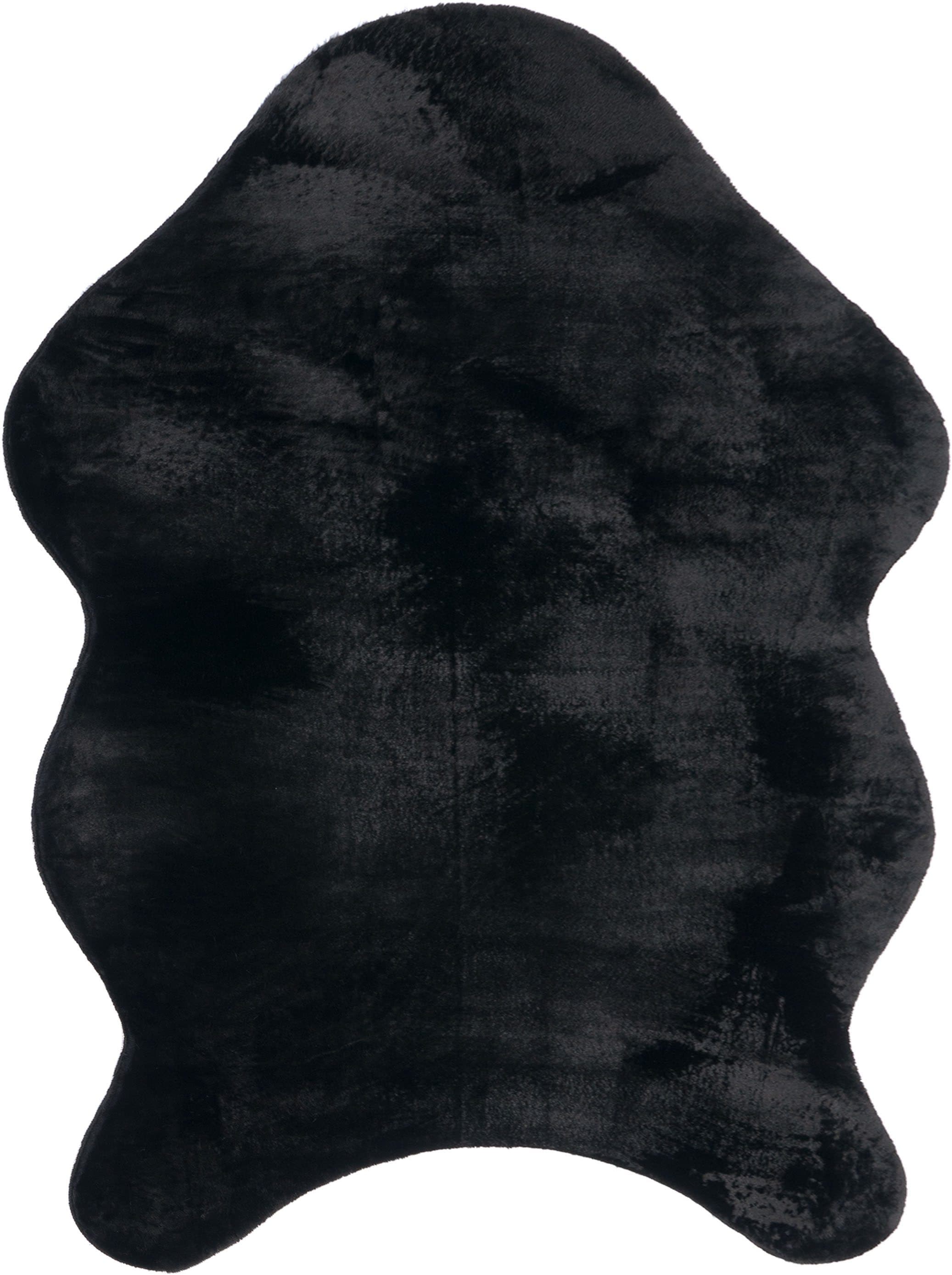 Paco Home Fellteppich Pelt 640 | Schwarz