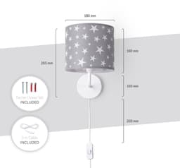 Paco Home Wandleuchte Capri 315 | Weiß