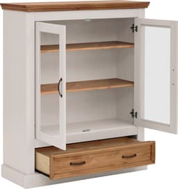 Vitrine Selma Highboard | Weiß