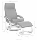 Home affaire Relaxsessel mit Hocker PARIS | Schwarz 5