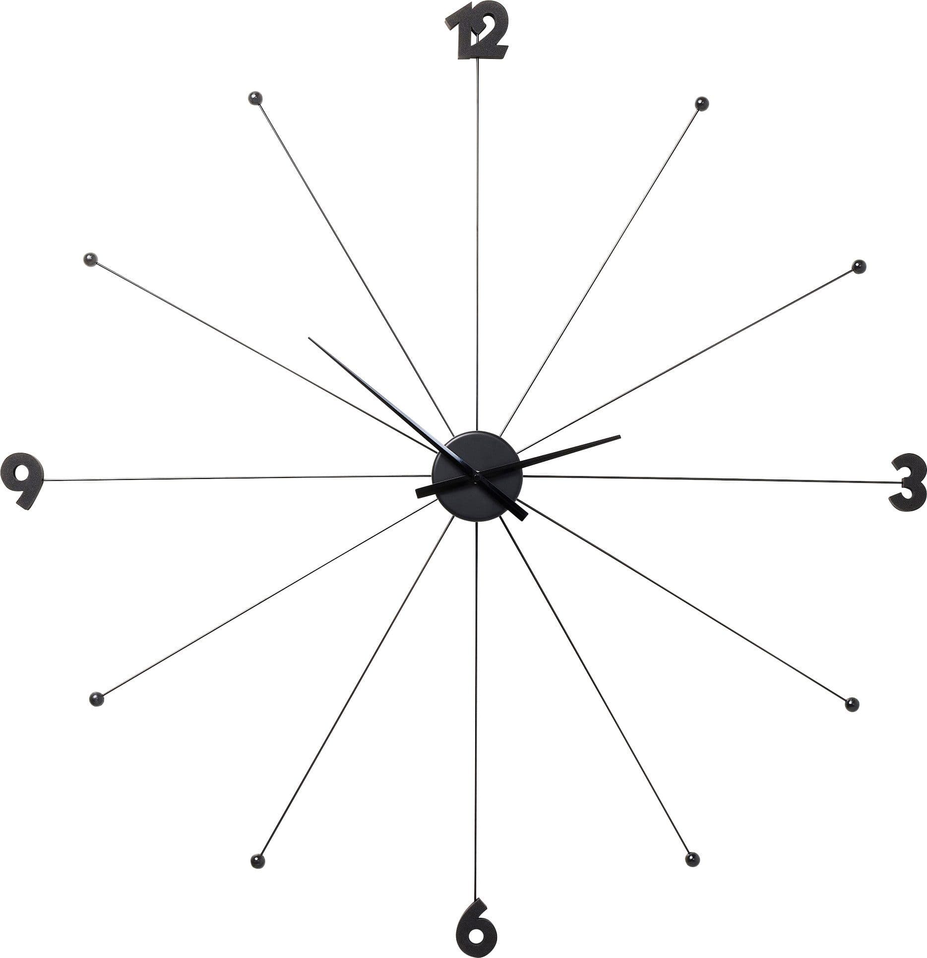 Kare Design Wanduhr Like Umbrella Black | Schwarz