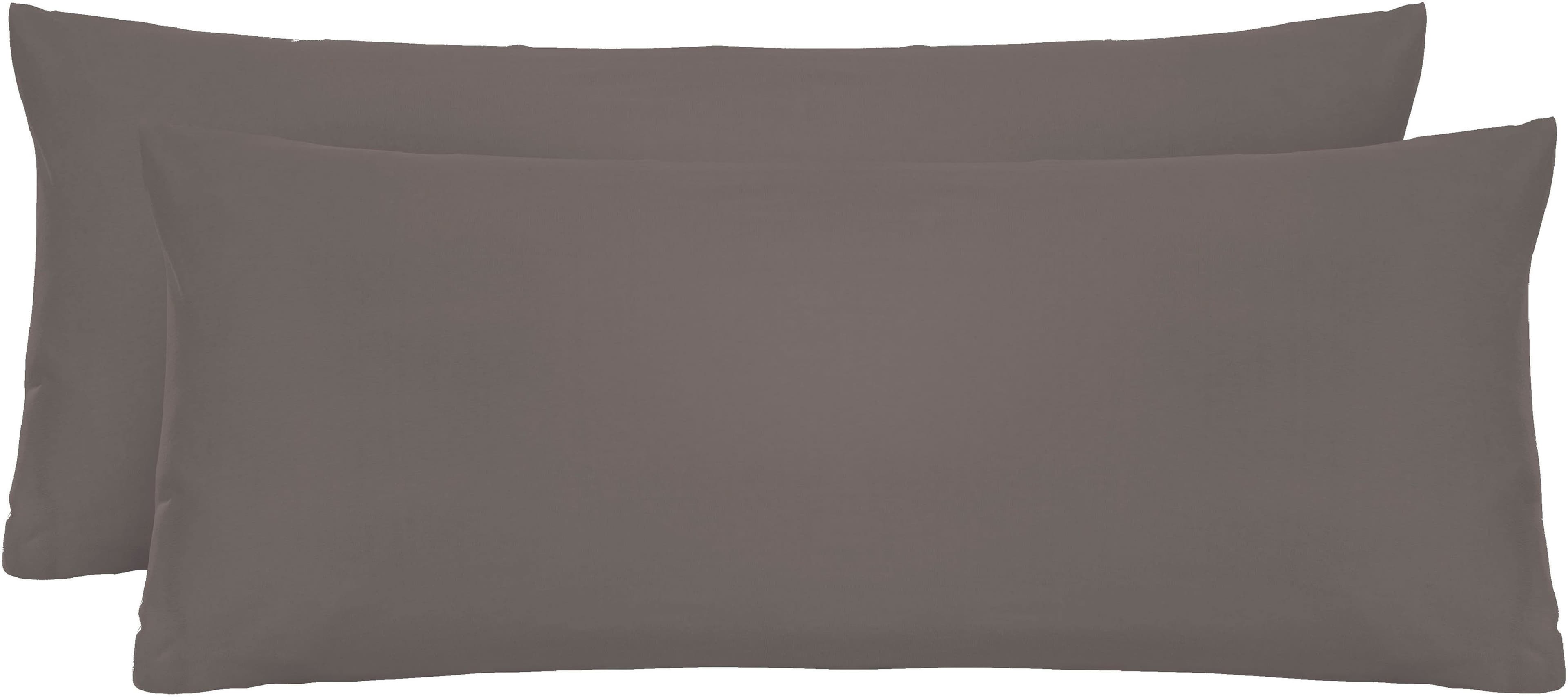 Biberna Kissenbezug Michi Feinjersey | Grau