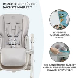Kinderkraft Hochstuhl YUMMY | Grau