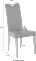 Home affaire Esszimmerstuhl Roberta | Braun 2