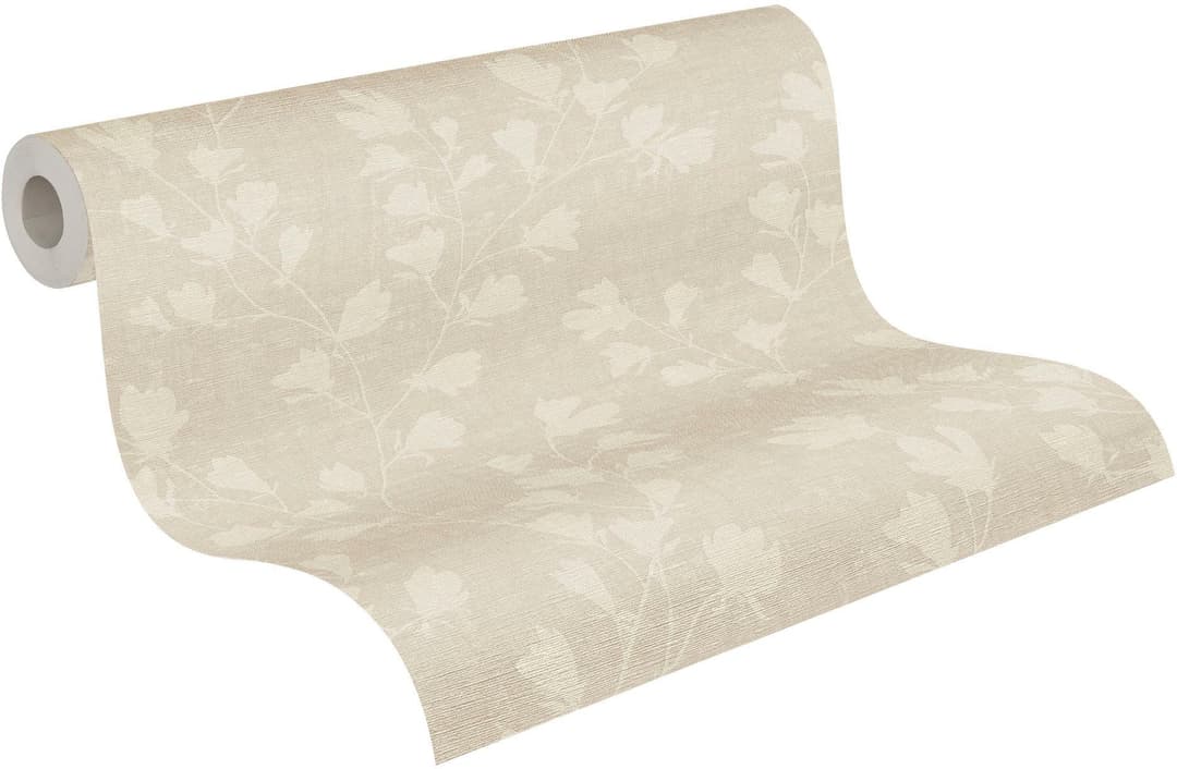 A.S. Création Vliestapete Nara Blätterranke | Beige