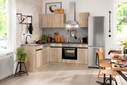 OPTIFIT Winkelküche Roth | Holztöne
