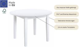 OTTO home Esstisch Danuta | Weiß