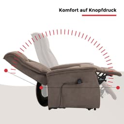 Duo Collection TV-Sessel Aurora XXL | Braun