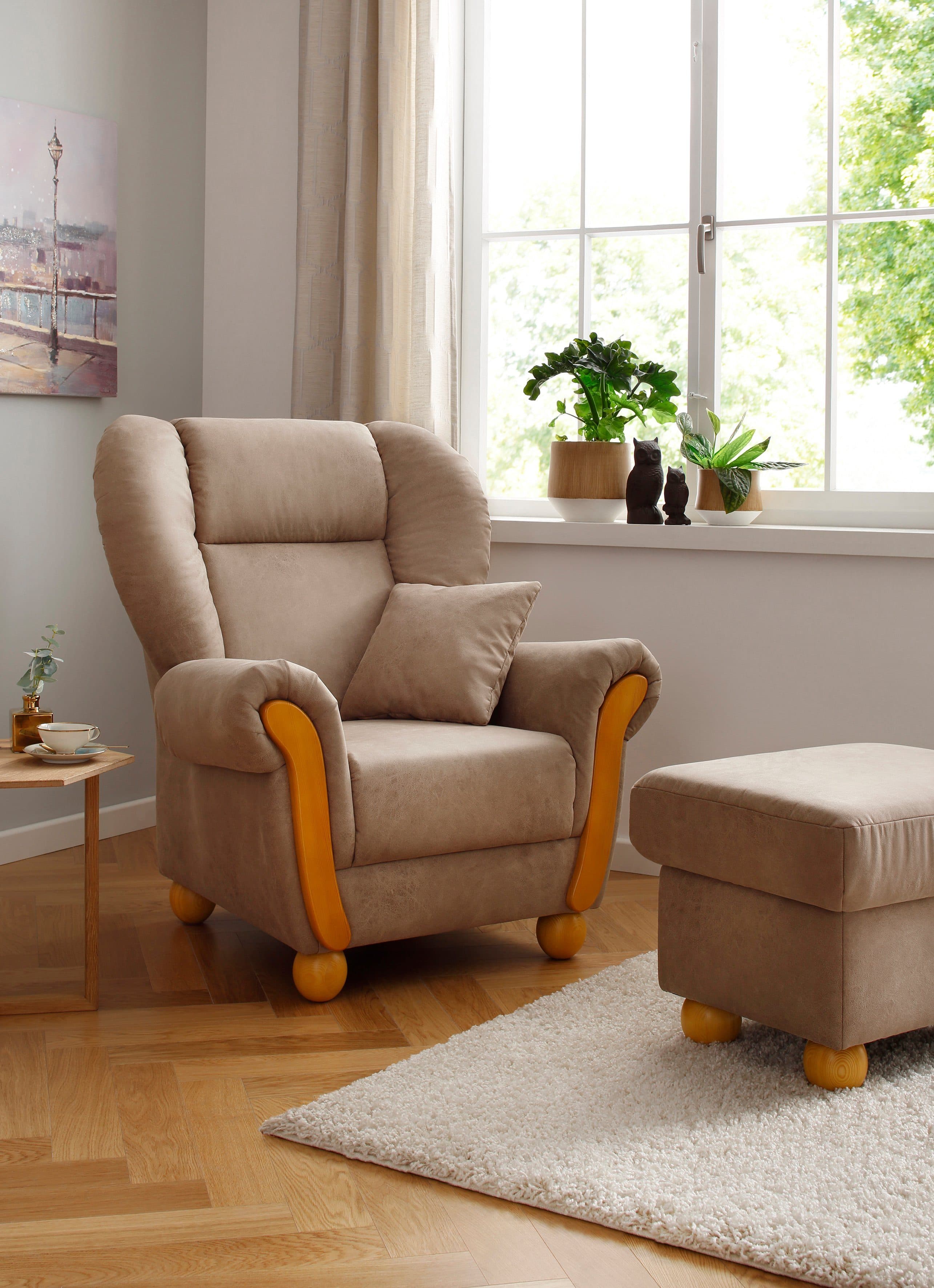 Home affaire Loungesessel Milano Vintage | Beige