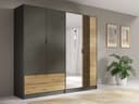 Home affaire Kleiderschrank Loreto | Grau