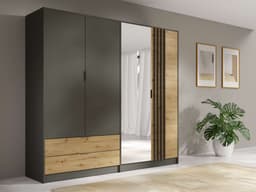 Home affaire Kleiderschrank Loreto | Grau