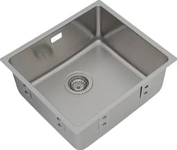 RESPEKTA Einbauspüle, 44/22,5 cm | Silber