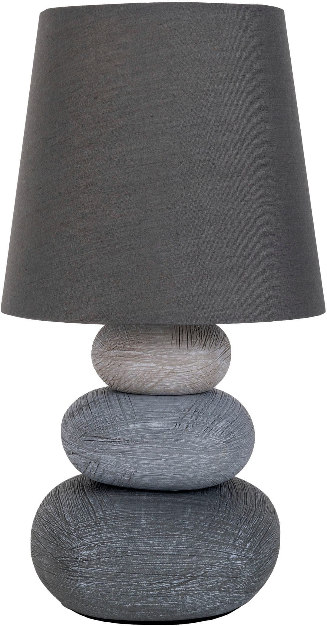 näve LED Tischleuchte Stoney | Grau