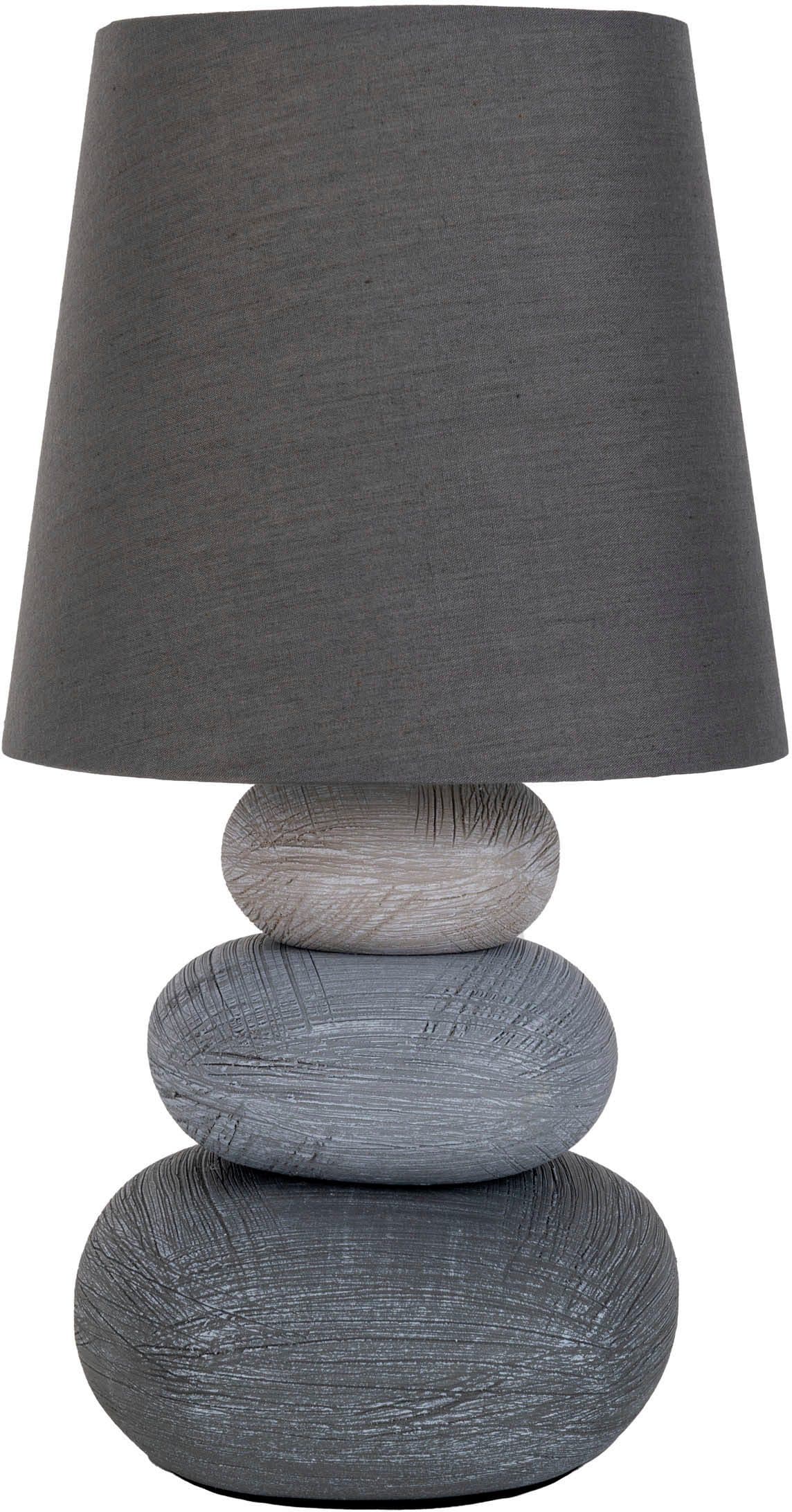 näve LED Tischleuchte Stoney | Grau