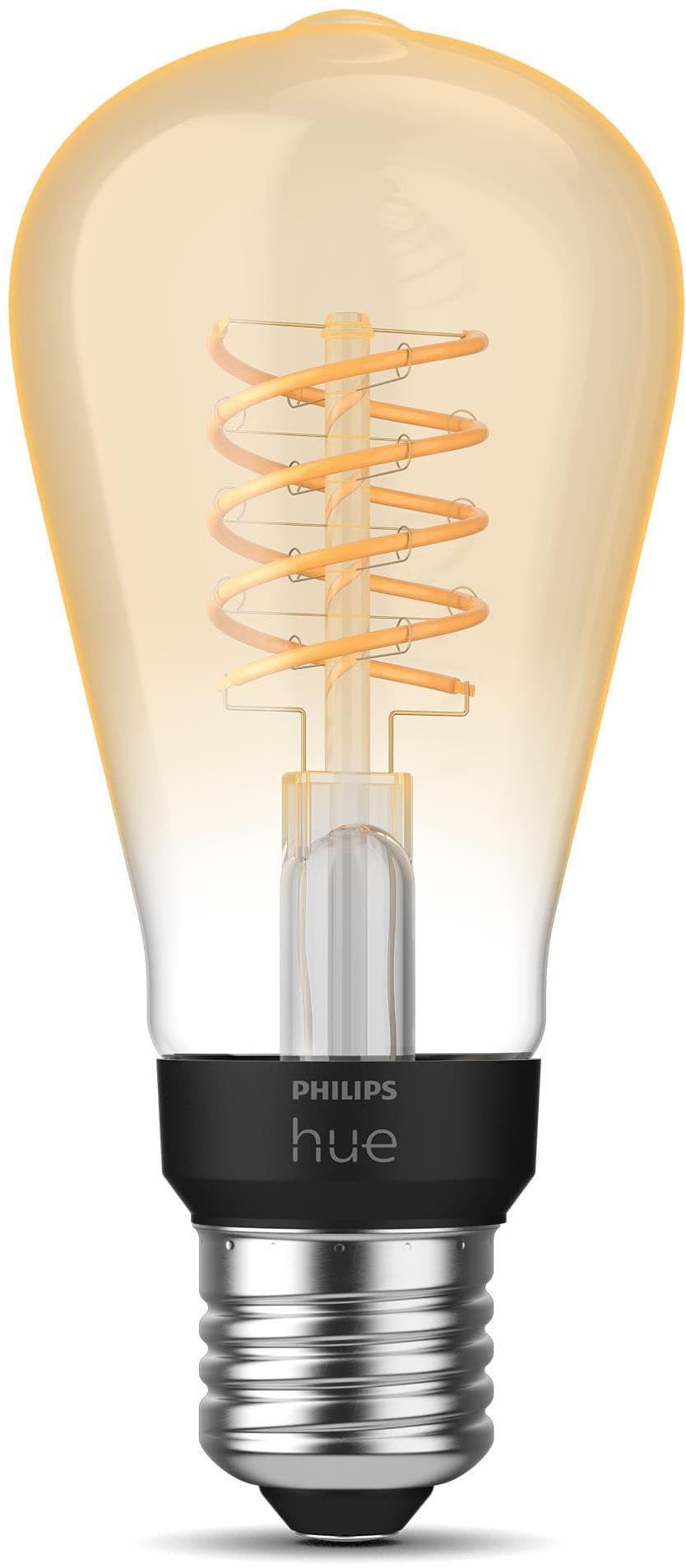 Philips Hue LED-Filament White Edison ST64 | Holztöne
