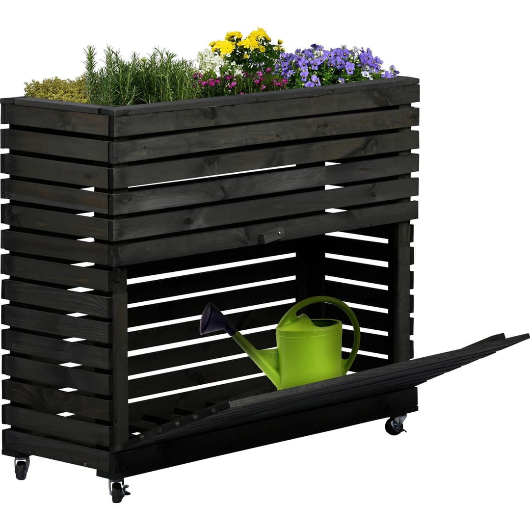 Dobar Hochbeet "Rolla" Gr. XL | Schwarz