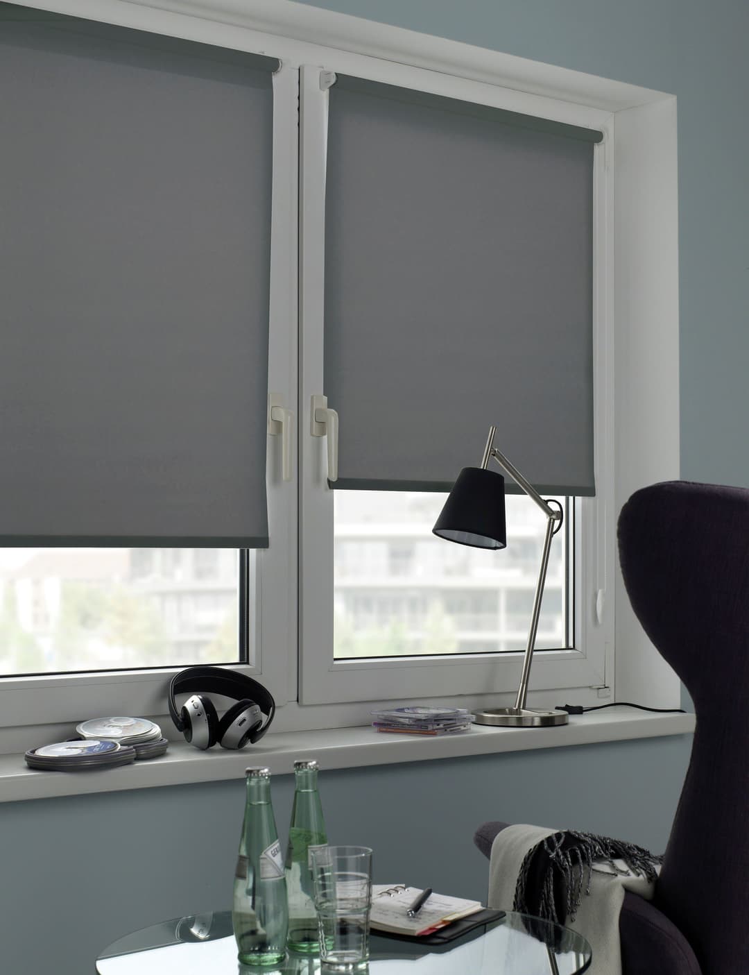 OTTO home Uni Klemmrollo | Grau
