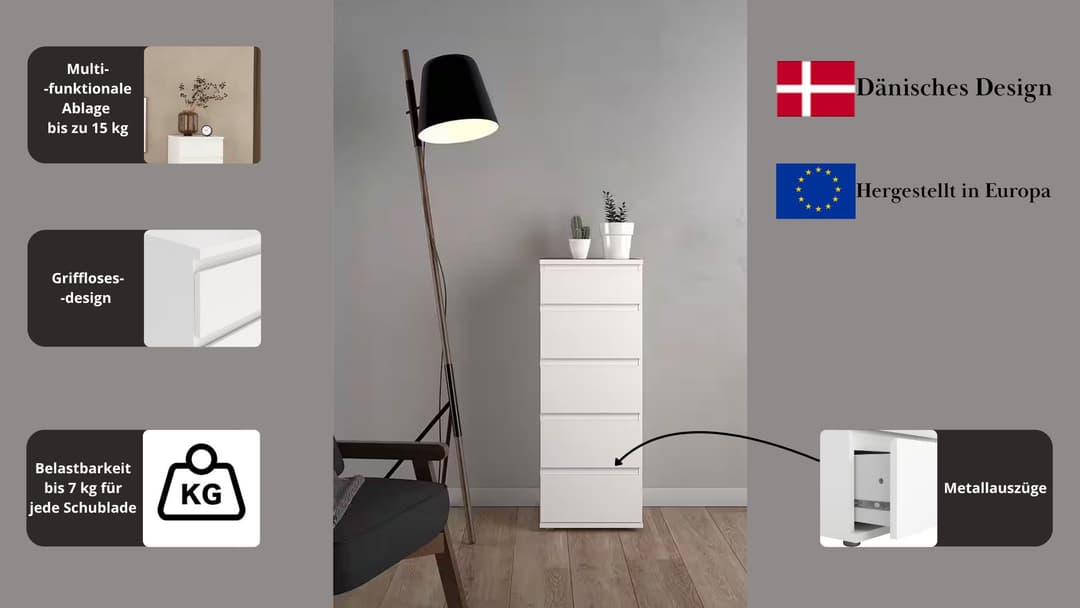INOSIGN Kommode Nova | Weiß