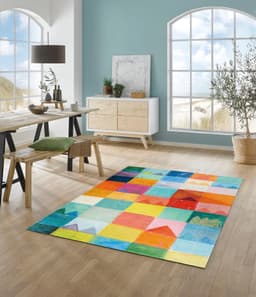 wash+dry by Kleen-Tex Teppich Sonnenstadt | Mehrfarbig