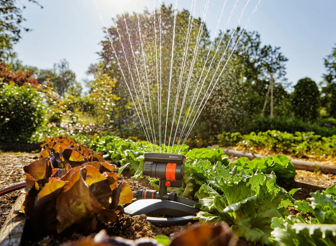 GARDENA Viereckregner AquaZoom compact | Schwarz