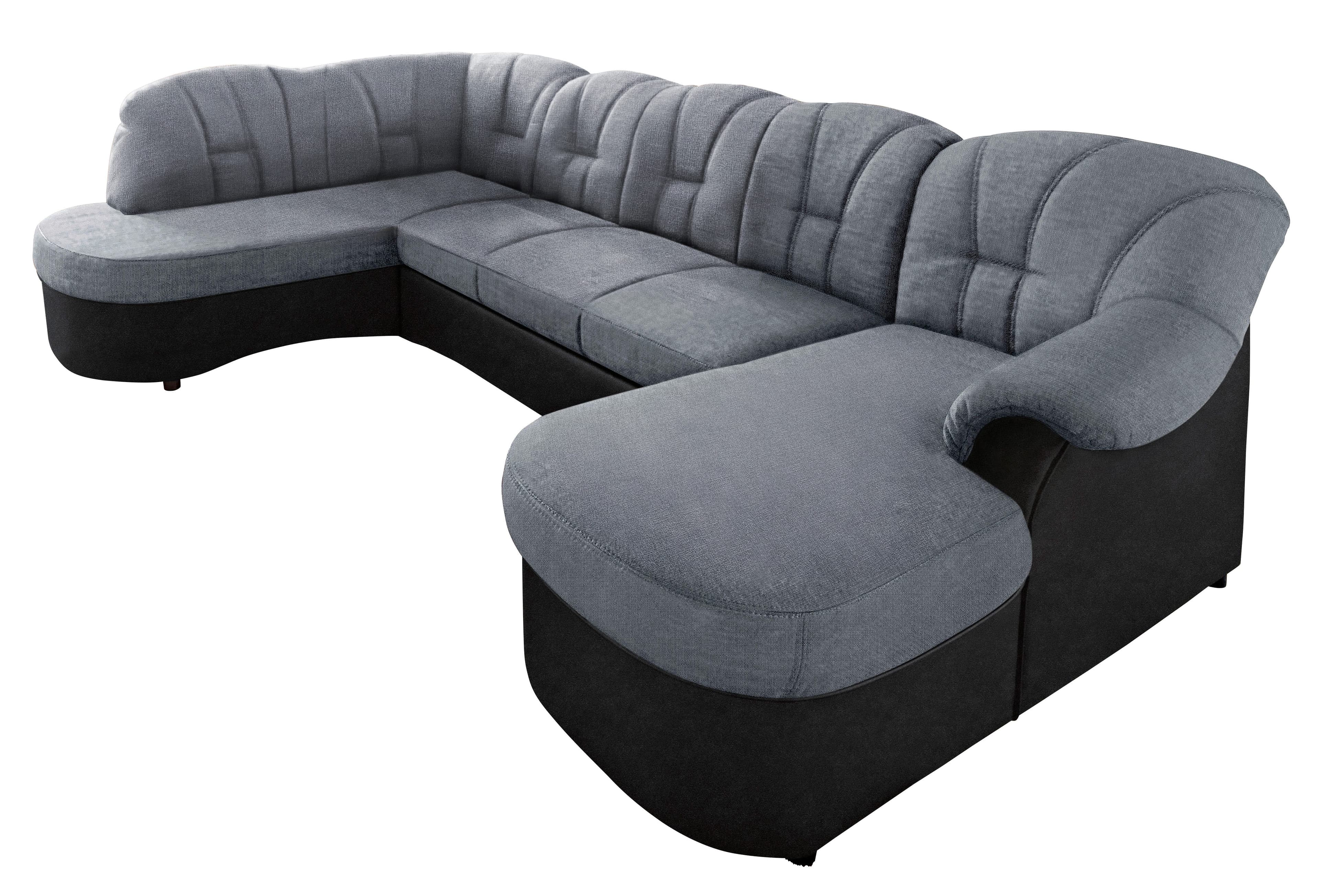 DOMO collection Wohnlandschaft Flores | Schwarz