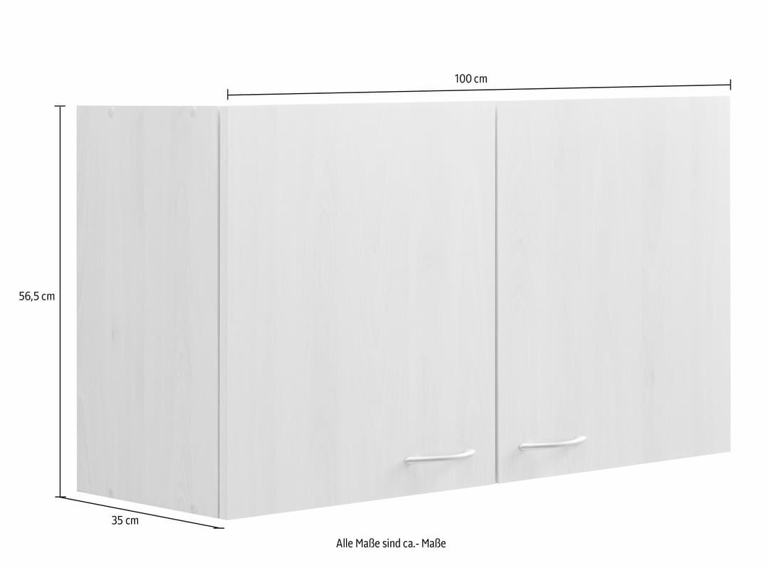wiho Küchen Hängeschrank Kiel | Weiß