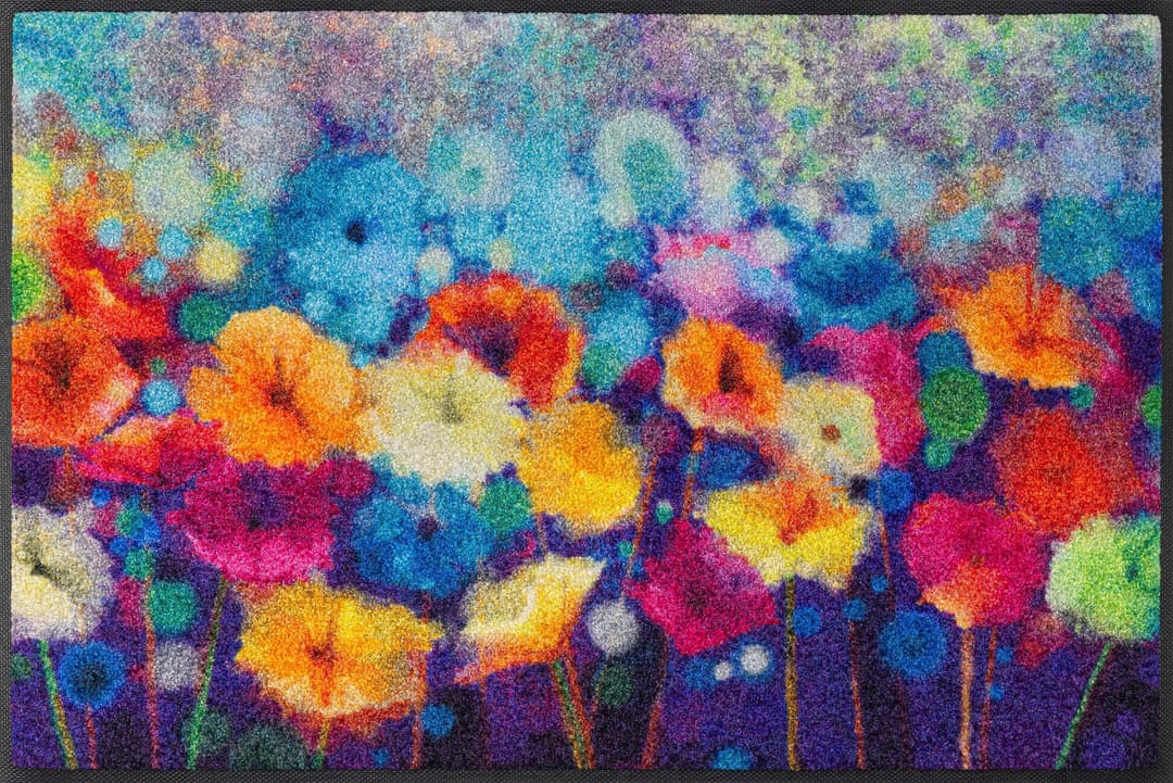 wash+dry by Kleen-Tex Fußmatte Flowerlover | Mehrfarbig