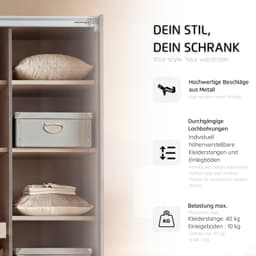 rauch Kleiderschrank HILDESHEIM | Grau