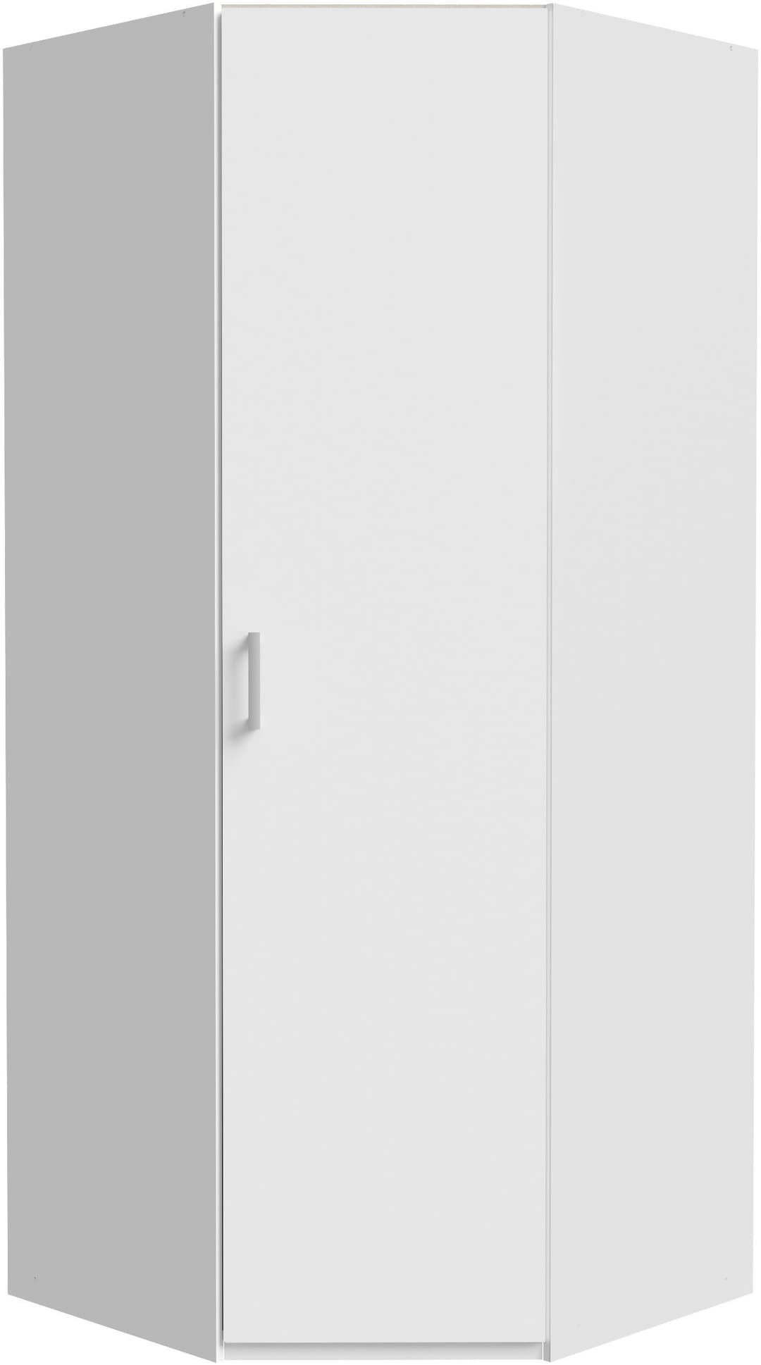 FORTE Eckkleiderschrank | Weiß