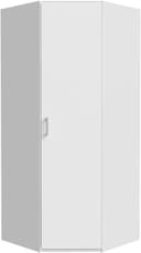FORTE Eckkleiderschrank | Weiß 2