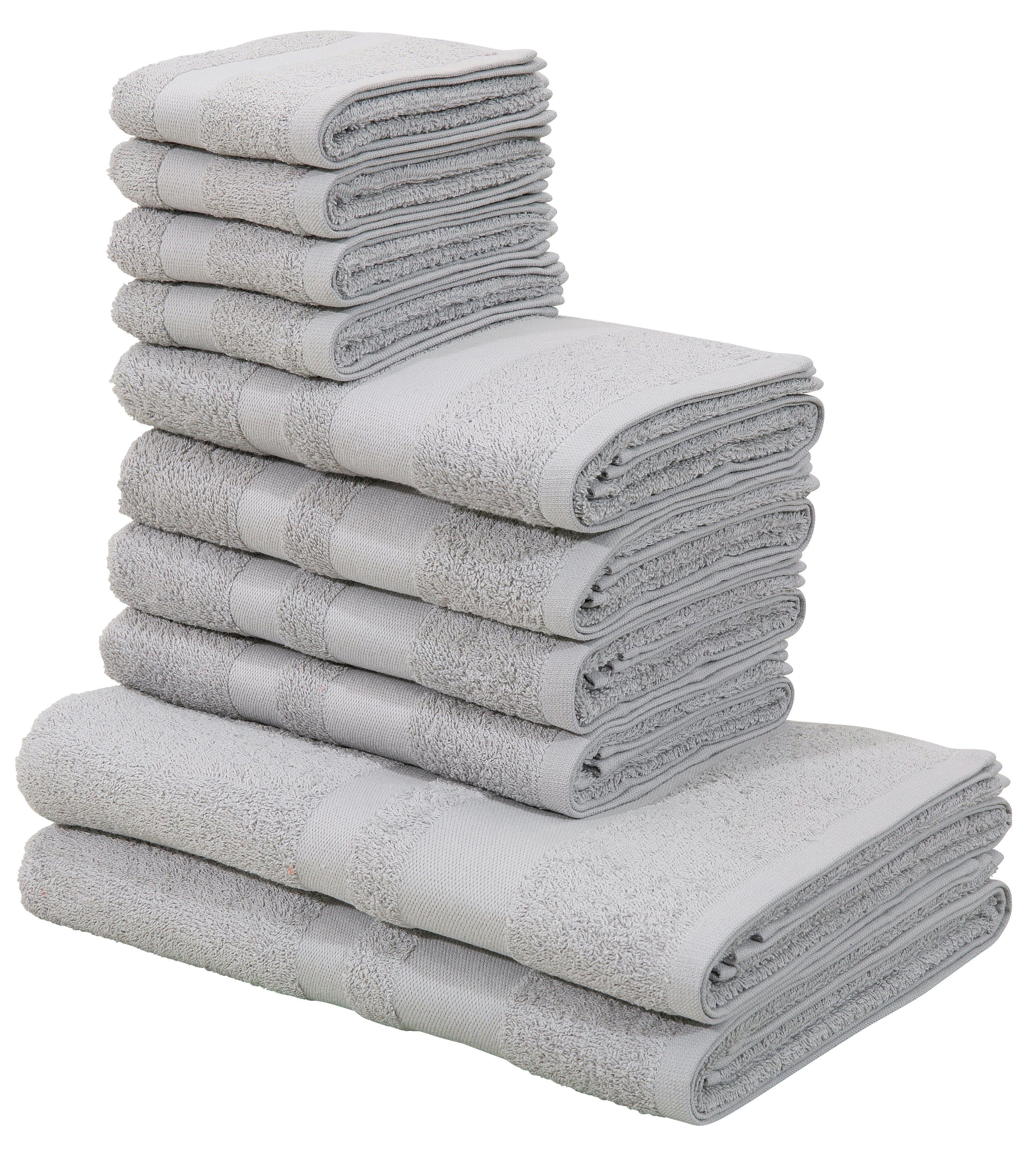 OTTO home Handtuch Set Vanessa | Grau