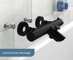 Schütte Wannenarmatur London Thermostat | Schwarz